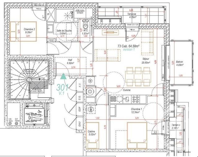 Appartement F3 bis à vendre - 4 pièces - 65.0 m2 - FORT MAHON PLAGE - 80 - PICARDIE - Century 21 Agence De La Plage